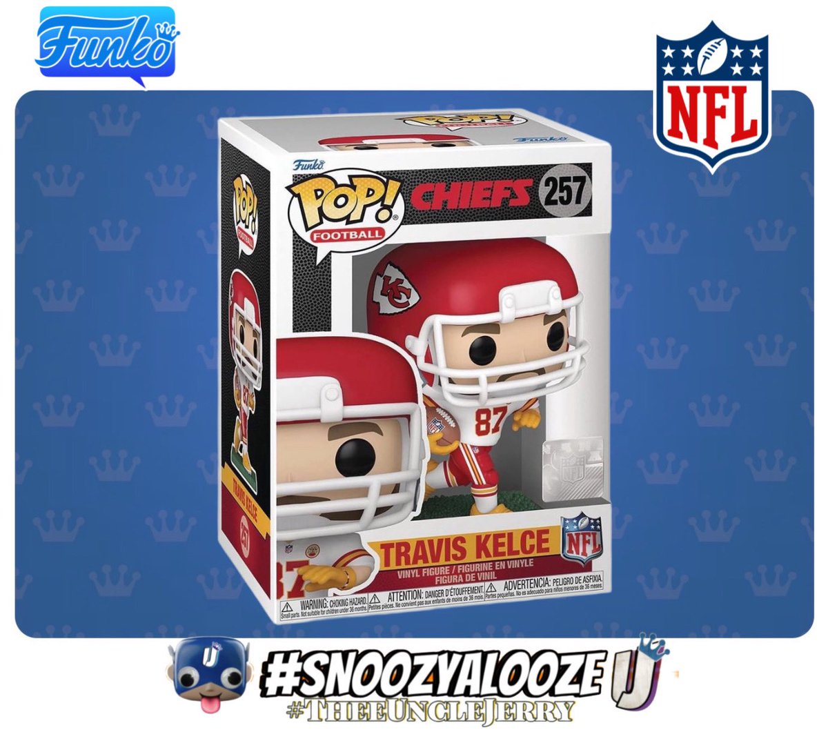 New Kansas City Chiefs TE Travis Kelce Funko Pop coming s👀n.

Fully equipped with his Swifty bracelet. 

#NFL #KansasCityChiefs #TravisKelce #TaylorSwift #Swifty #Funko #Funkopop #Collectible #VinylArtToy #TheeUncleJerry #SNOOZYALOOZE