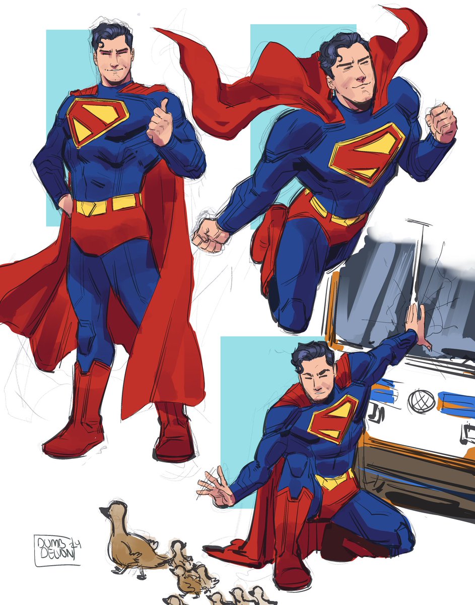 Some Superman doodles for today