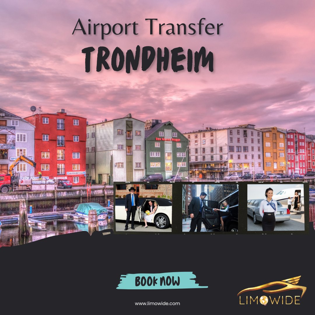 Limowide offers premium airport transfer services in Trondheim, ensuring comfortable and reliable transportation to and from the airport.  #TrondheimGetaway  #VIPTravelTrondheim #TrondheimVacation #PersonalizedService #Limo #Airporttransfer #Privatetaxi #TaxiÅlesund #Limousine
