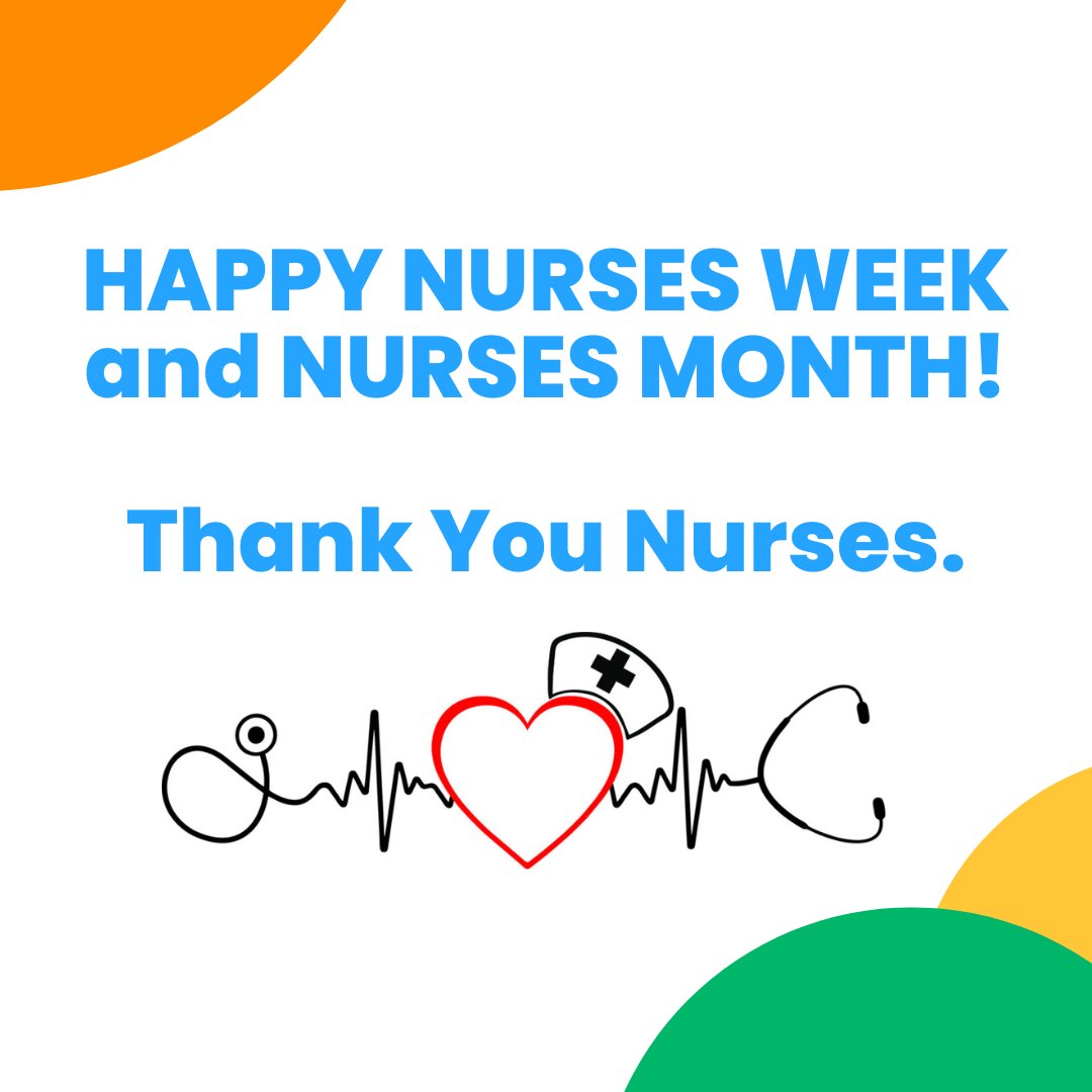 Happy Nurses Week and Nurses Month to all the amazing #nurses who dedicate their lives to helping patients and families each and every day! Thank you for all that you do  ~  you are the heartbeat of healthcare! 🧡
#nursesweek #nursesmonth