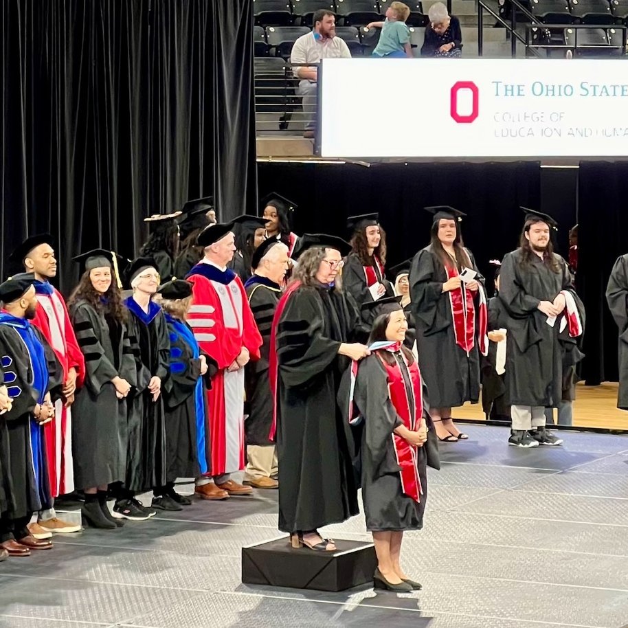 Ohio University Graduation Celebration with Class of 2025 Caps