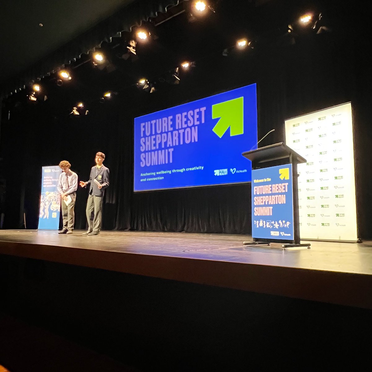 Future Reset Summit came to Shepparton last week! All focused on building strong mental health with young people, for young people — by young people. @VicHealth worked with the local community and co-designed the entire program with young leaders from across the region.