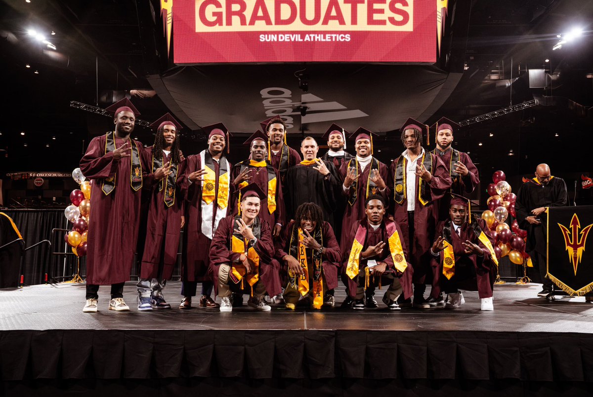 Congrats to ALL the football graduates today!! Truly is something to not take lightly! In this crazy world of college sports, we have to remember helping guys become successful in LIFE is the MOST important thing! Can’t wait for next year and to see ALL these guys SHINE!