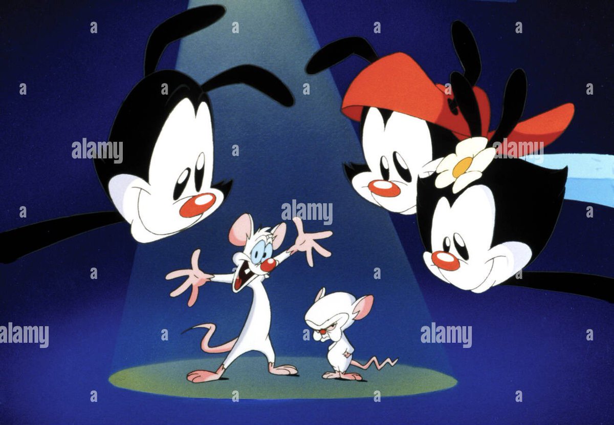 #Animaniacs A stock photo with The Warners n Pinky and The Brain 😁👌👍