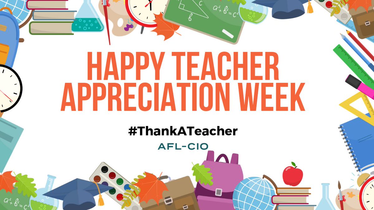 This week is #TeacherAppreciationWeek, and we celebrate the teachers whose work changes lives, and who help every child in America set the foundations for a better future, starting right in their very own school. Take a moment this week to #ThankATeacher!