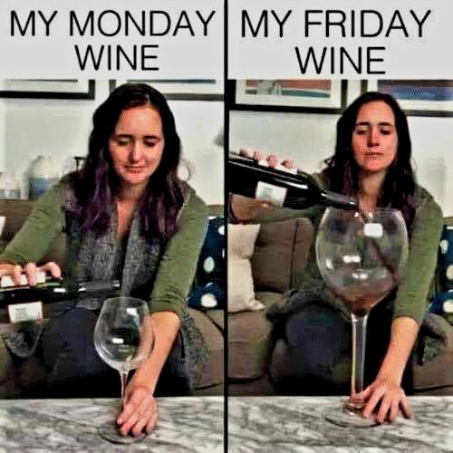 It's all going to be good this week.... 😁😂🍷🍇 #wine #winelover
