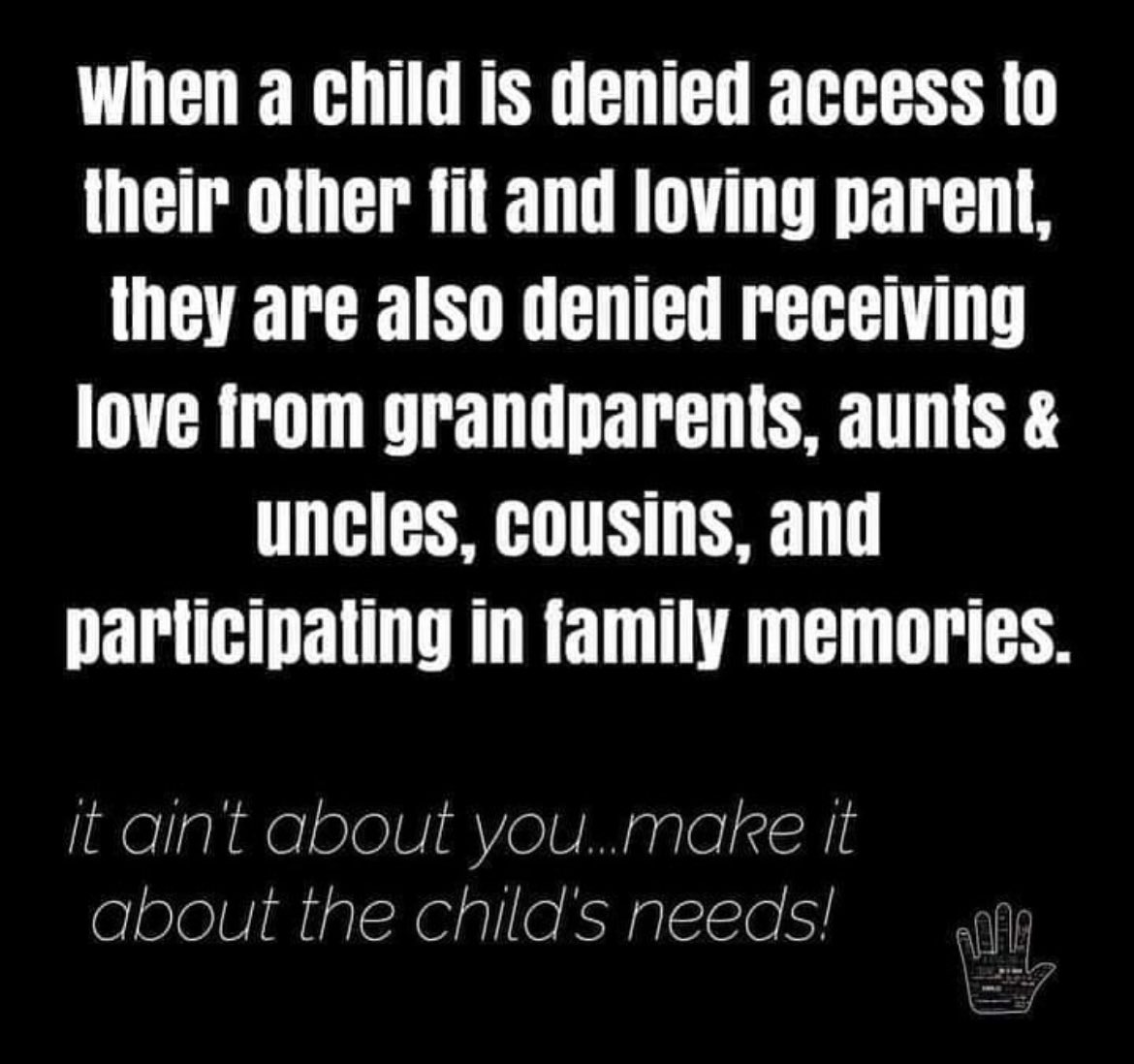 Do you agree? ❤️♻️

#papa #peopleagainstparentalalienation #parentalalienation #familylaw #familycourt