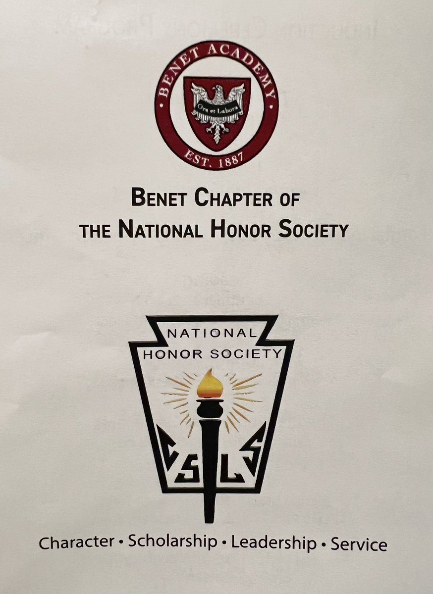 Proud to join Benet Academy’s chapter of National Honor Society 🕯️