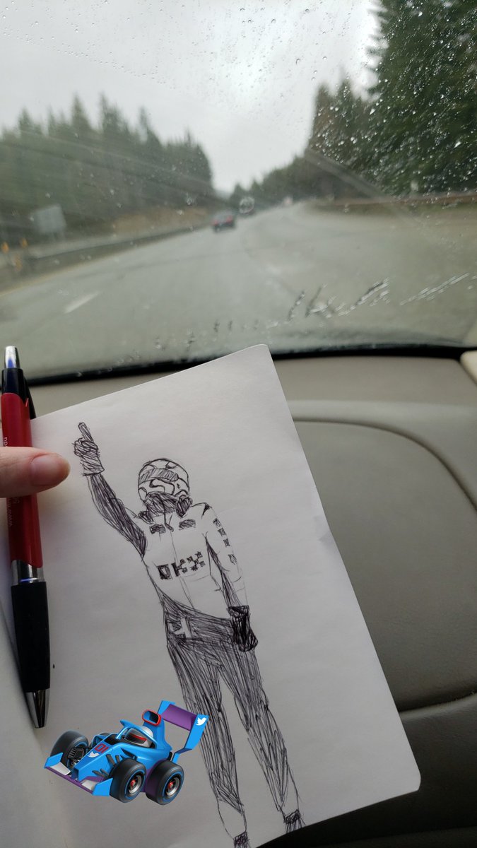 LovelyBee256's tweet photo. On a road trip and caught the doodle bug! I never draw with pen or draw in the car but it came out pretty cool!! https://t.co/e2Xa9zqXS0
