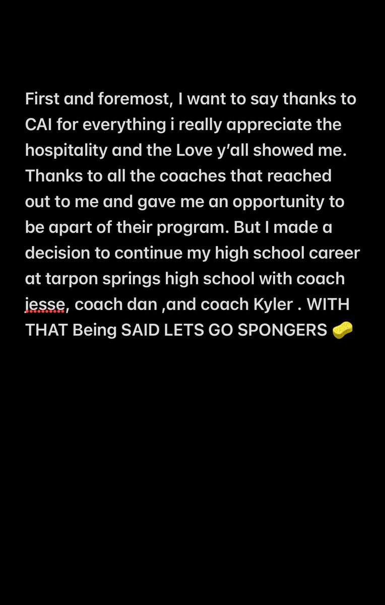 Cjcresser07 (@cjcressser) on Twitter photo I’m Home 🏠 <a href="/tshs_football_/">Tarpon Springs Football</a> <a href="/CoachJesse18/">Jesse Chinchar</a> @CoachMeyerTS @CoachJohnsonTSH <a href="/PrepRedzoneFL/">Prep Redzone Florida</a> <a href="/CAIKnightsFB/">CAI Knights Football</a> <a href="/PinellasHSMedia/">Pinellas Highschool Media Group</a> #KFFK I’m Home 🏠 <a href="/tshs_football_/">Tarpon Springs Football</a> <a href="/CoachJesse18/">Jesse Chinchar</a> @CoachMeyerTS @CoachJohnsonTSH <a href="/PrepRedzoneFL/">Prep Redzone Florida</a> <a href="/CAIKnightsFB/">CAI Knights Football</a> <a href="/PinellasHSMedia/">Pinellas Highschool Media Group</a> #KFFK