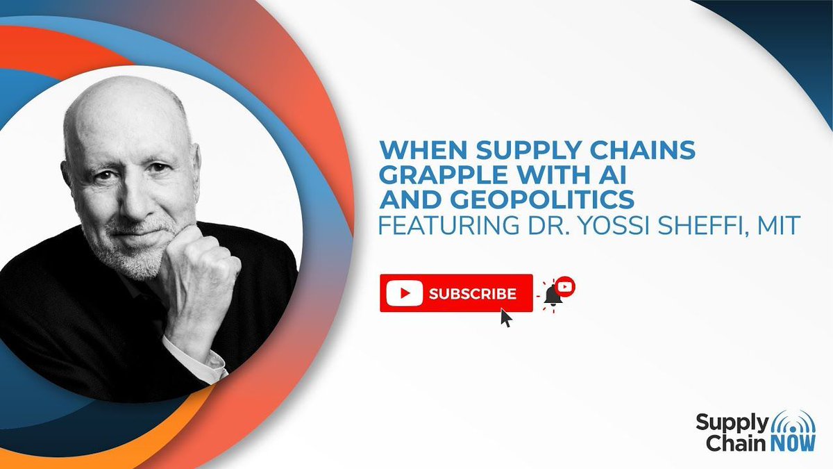 'When Supply Chains Grapple with AI and Geopolitics featuring Dr. Yossi Sheffi, MIT' - - #supplychain #tech #news buff.ly/3LdbJc8