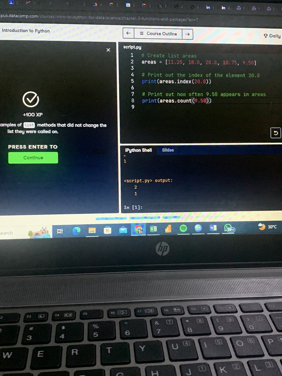 _midee1's tweet image. Day 1 of #30DaysOfDataChallenge
#PythonJourney
Learnt abt the functions in Python: max,round and the likes.
Also learnt abt methods: string,list and append methods.
Couldn’t do much today but we go harder tomorrow!💪
Ignore my writing in the name of Jesus.😭🖐️