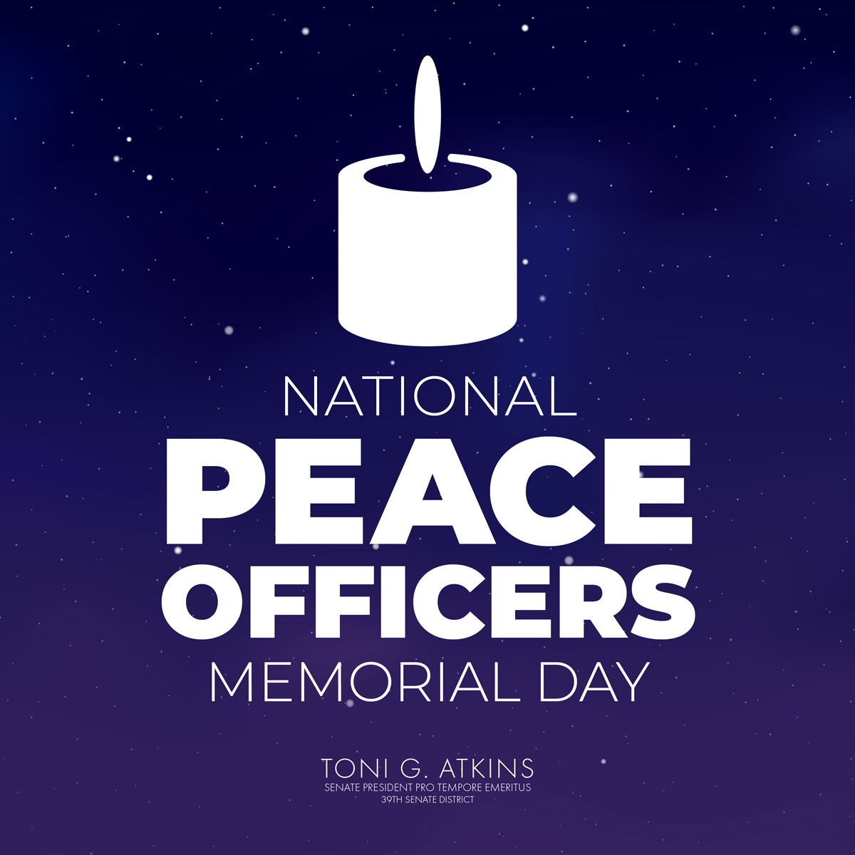 Today, the Senate passed #SCR110 to recognize #PeaceOfficersMemorialDay. We remember the peace officers who have lost their lives in the line of duty and the families and communities impacted by these tragic losses.