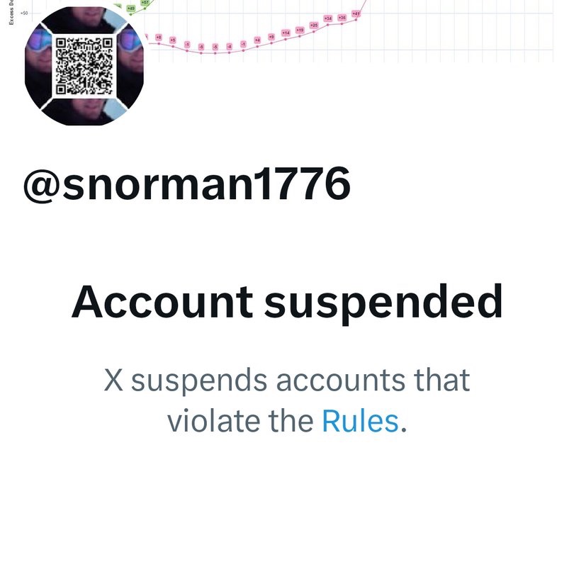 Stinson @snorman1776 was our best fighter against COVID revisionist history. It’s EXTREMELY suspect that both he AND Max were suspended the same day. @Support @XEng