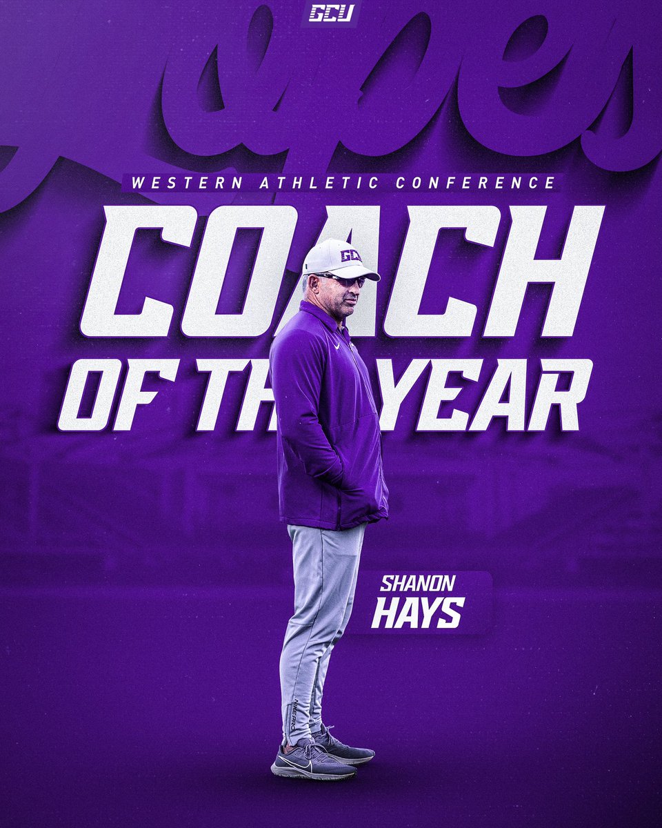 Congratulations Coach: That’s two in the last three seasons! 👏 #LopesUp