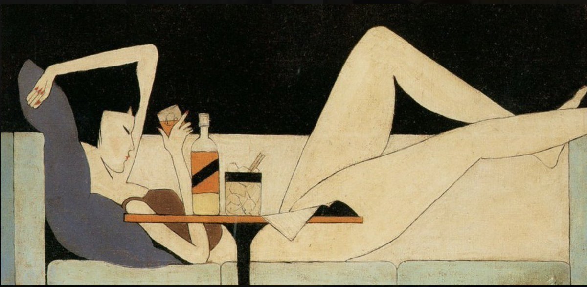 Pang Xunqin. 'The Girl on the Couch,' 1930.