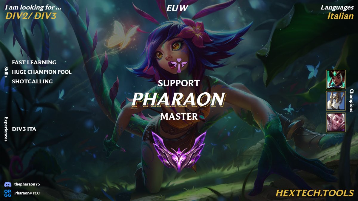 The_Pharaon00's tweet photo. After the split in @Zena_Esports ,where we won DIV3 , i'm back LFT, mainly look for DIV2/BLT, but open to all offers, u can contact me on discord (thepharaon75 ) or in my DMS,
Retweets are appreciated <3❤️ https://t.co/azgOSeY2rR