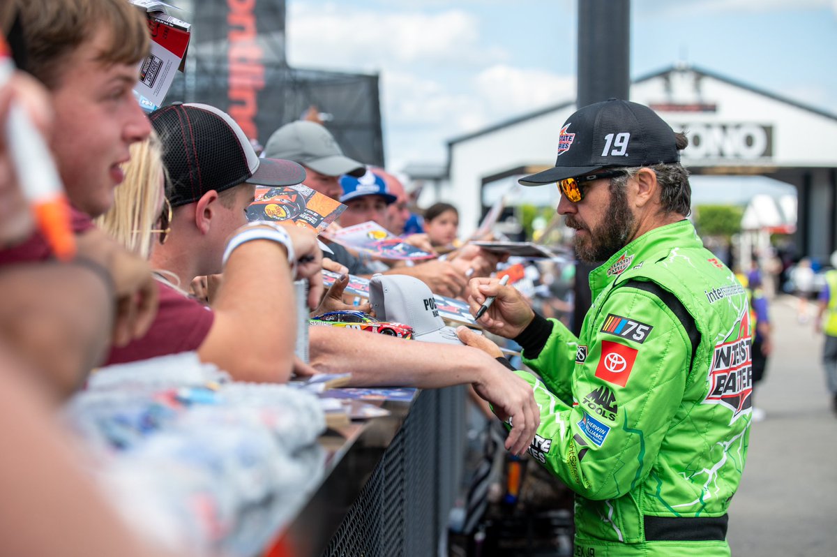 Which NASCAR driver is on your autograph wish list? A Paddock Pass+ gives you a chance to get your favorite drivers autograph along our Fan Walk or Autograph Alley. Learn More: poconoraceway.com/paddock | #NASCAR