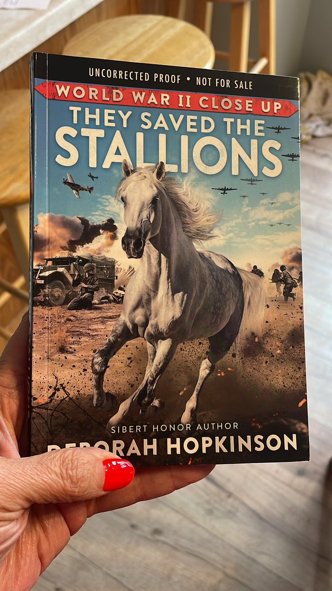 Can’t wait to read about the Lipizzaner horses and how they were saved at the end of WWII! #bookposse @Deborahopkinson @Scholastic