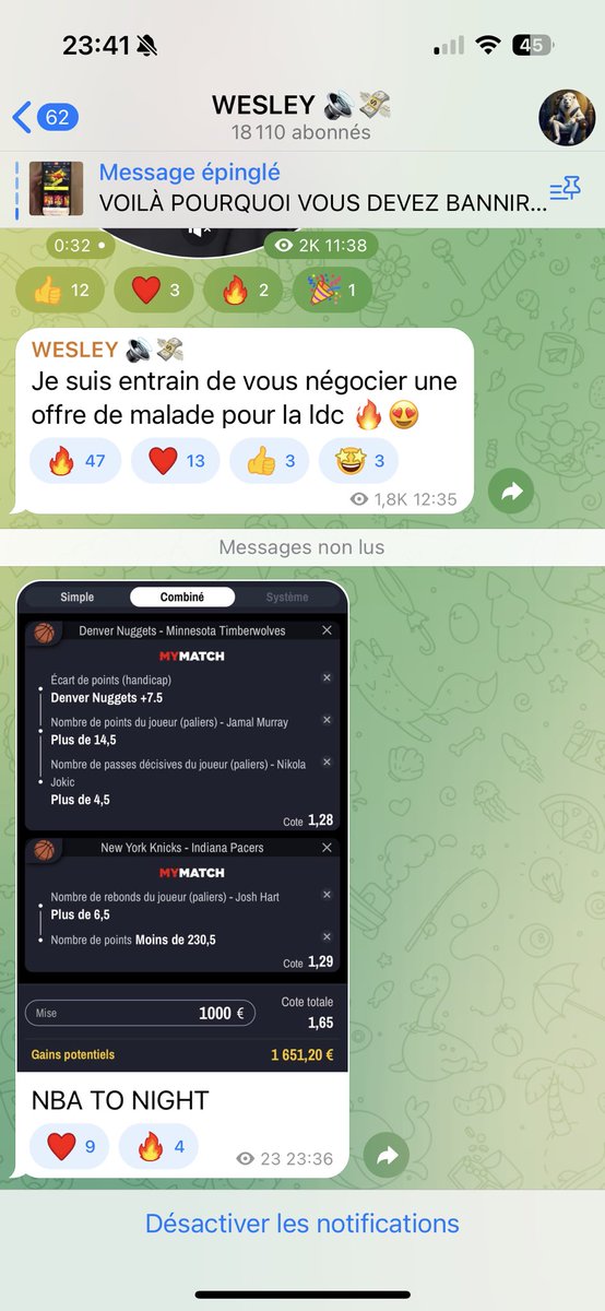 @NostraaPro Même sur telegram ça se prend pour toi 🤣🤣