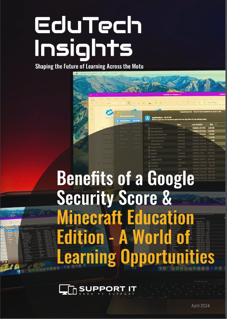Our April Newsletter is now out. support-it-pld.co.nz/news-2/april-n… #GoogleSecurityScore #MinecraftEducationEdition #NewFacilitator