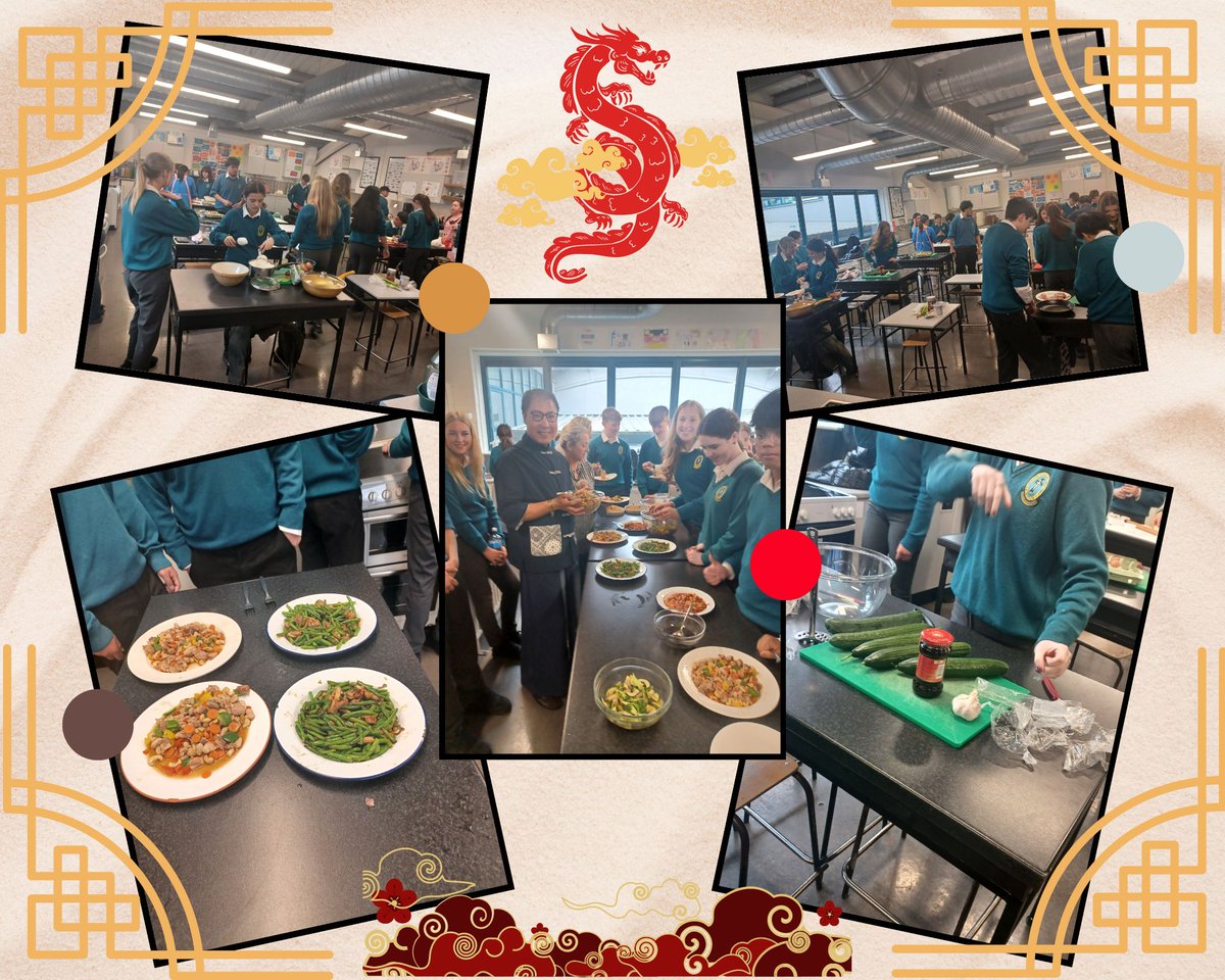Our Transition Year Students had an incredible time learning the art of Chinese cooking from Angie Bailey, Yaming Lin, and Chris Sun last Thursday. Such a delightful culinary and cultural experience! #ChineseCooking #CulturalExchange