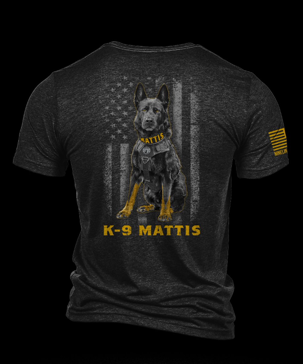 Sneak Peek to our newest collaboration between @ProjectK9Hero and Nine Line Apparel, featuring our very own program member #145, K-9 Mattis! We are super excited for this new design, and stay tuned for sales to go live on these later this week! @NineLineApparel @MarkandMattis