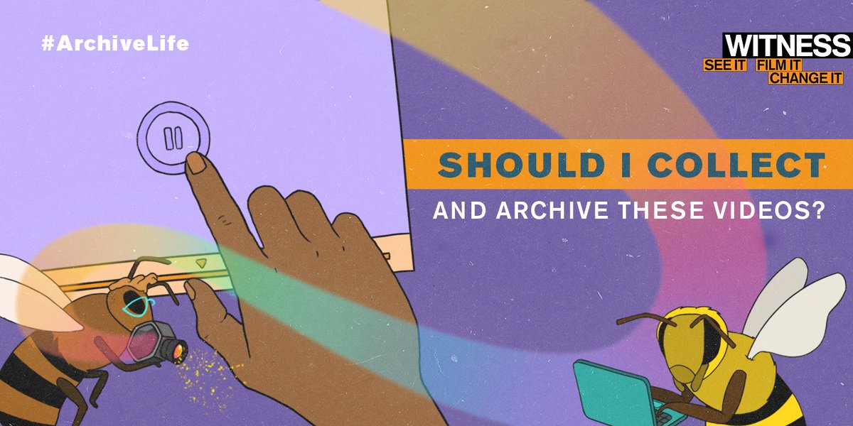 Your videos of #HumanRights violations could belong to the future - #Archiving is the way to get them there. Use our decision tree, created with @txafterviolence, to find out if this is the right choice for you! Download here: wit.to/Archiving-Deci… #ArchiveLife🐝