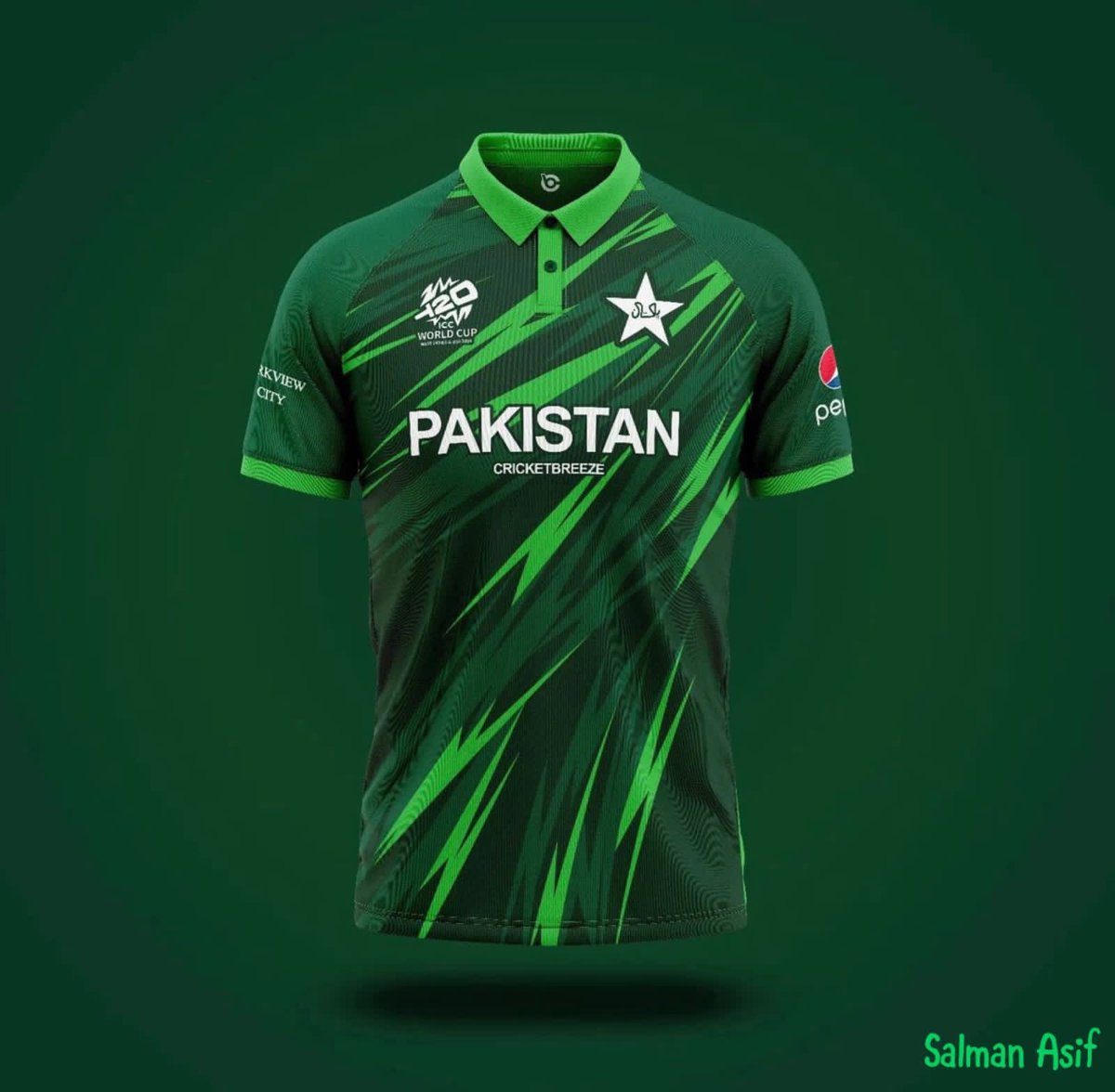 *Pakistan’s💚🏏🇵🇰 jersey for T20 World Cup 2024.*❓ Rate it out of 10.👀 #ICCT20WorldCup #X_promo