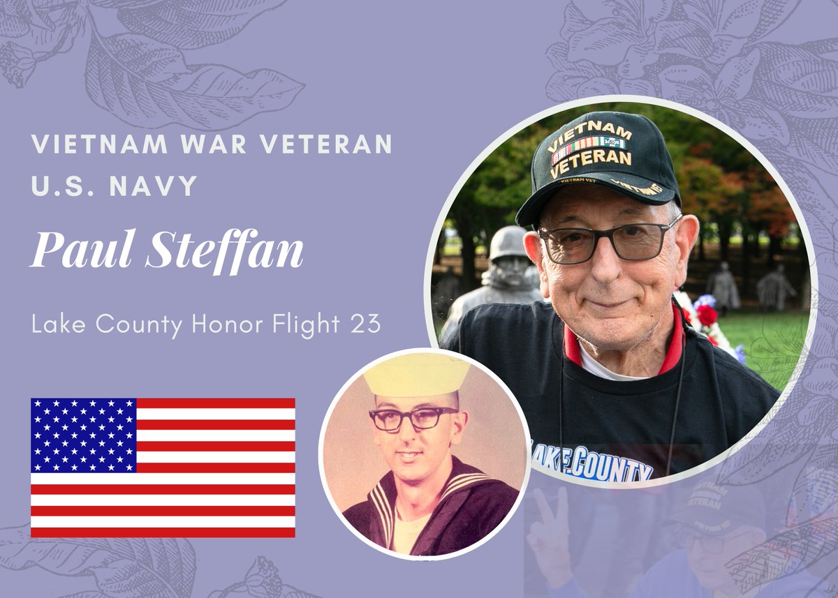 We are saddened to report the passing of another veteran from trip #23 of LCHF. Paul Steffan, 82, a resident of Gages Lake, IL, passed away on April 26, 2024. Paul was a U.S. Navy veteran who served during the Vietnam War. Our condolences to the Steffan family.