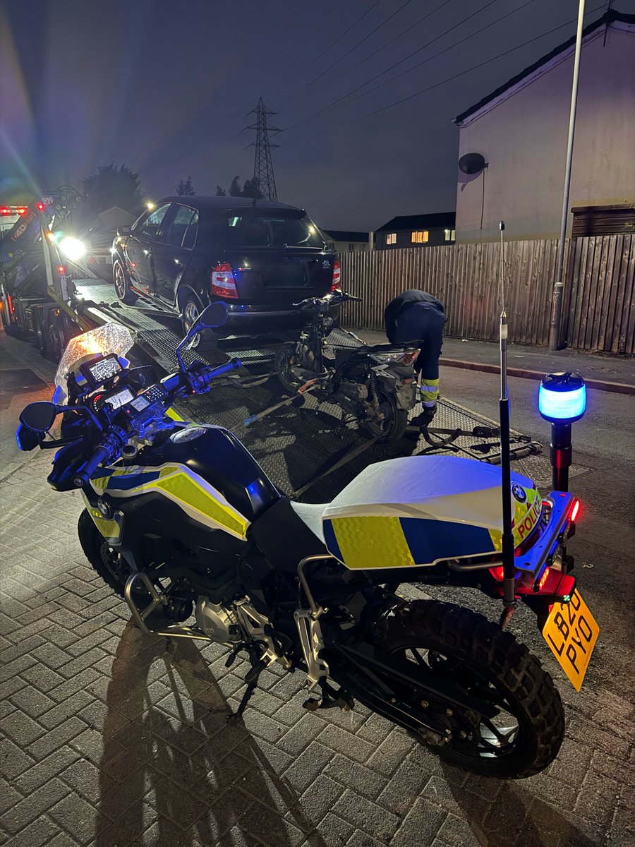Stolen scooter recovered in #StHelens after a report from member of the public. One less vehicle to be used antisocially in the area but the fight continues! #SyndicateBikes #Seized