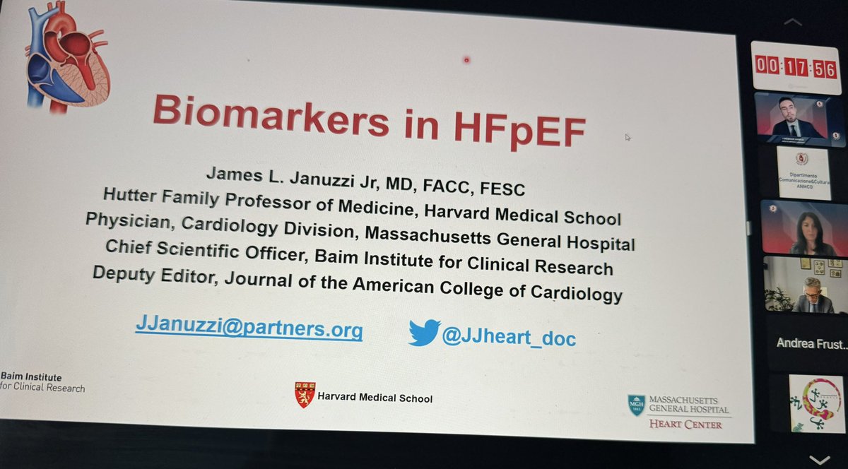 Such an honor to join the panel of this webinar on #HFpEF with BIG leaders in Heart Failure, top mentors worldwide! @JJheart_doc @scottdsolomon @maggioni5 @MicheleSenni ⭐️🔝🙏@MAUROGORI74 @_anmco