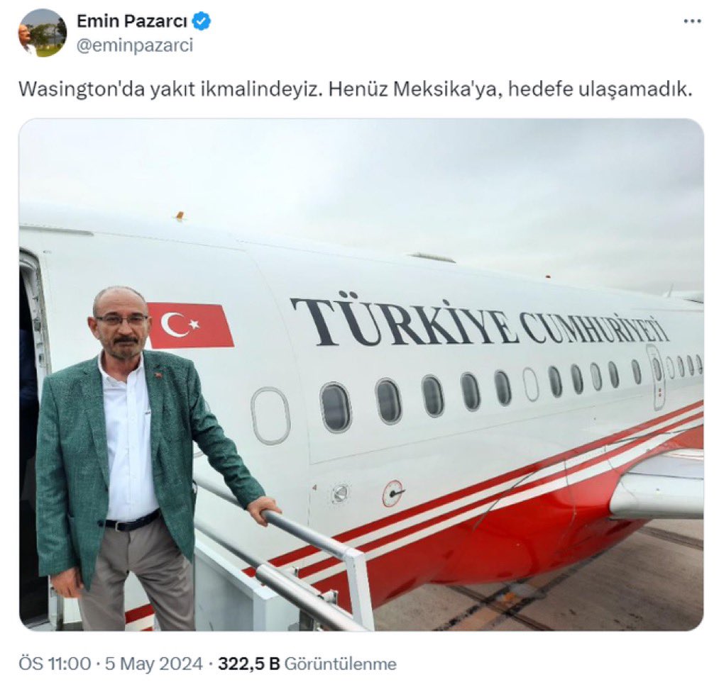 Bu trolün tarafsız meclis başkanı Numan Kurtulmuş ile Meksika’da ne işi var!