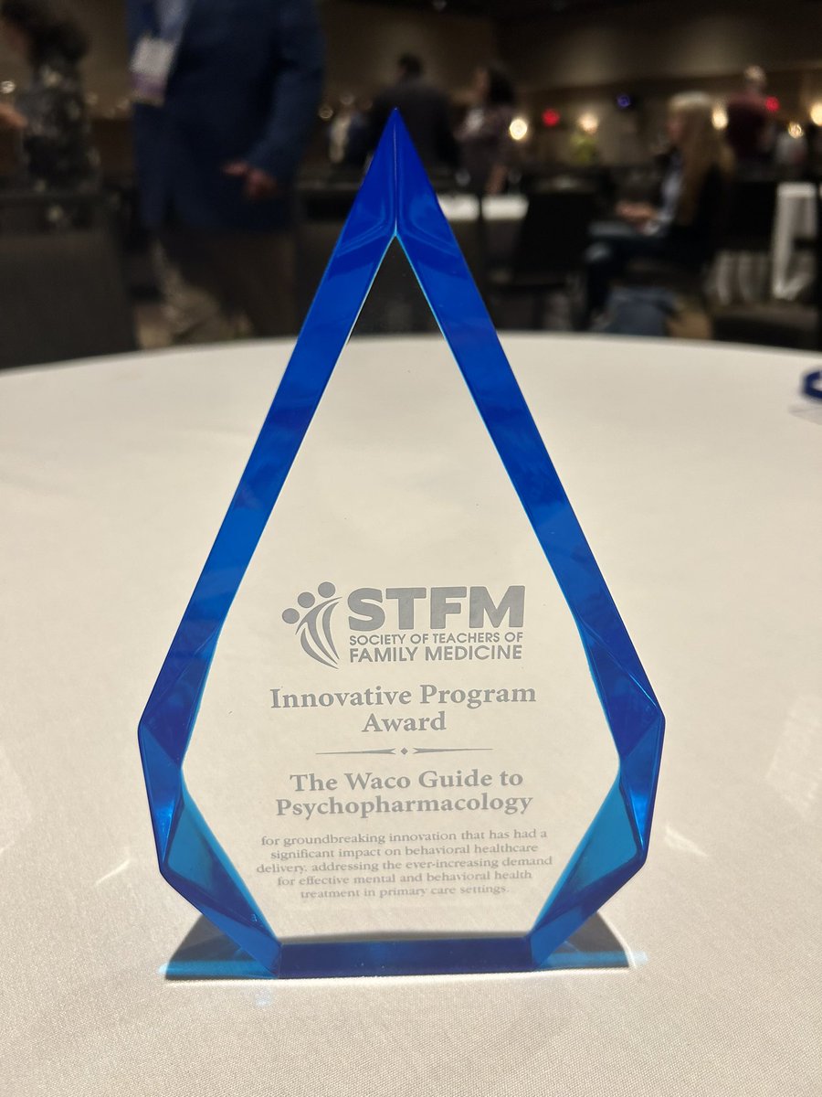 Congratulations 🎉 to the entire team that built these helpful and critically impactful decision support tools — ⚒️ the goal is increased access to mental/behavioral health for everyone!   @STFM_FM @WacoFamilyMed