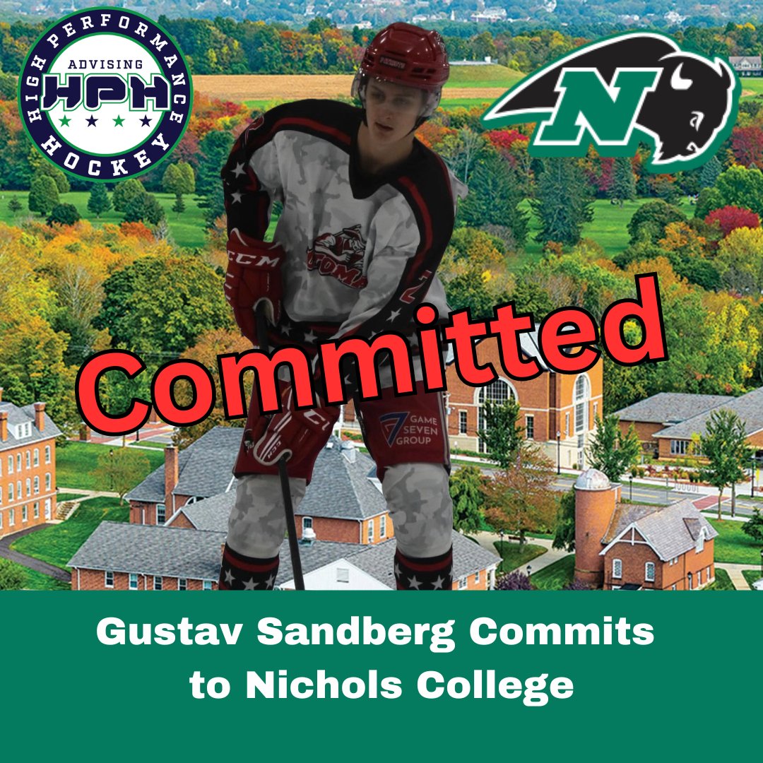 AdvisingHph's tweet photo. Congrats to HPH Advising client Gustav for Committing to Nichols College!!

#HighPerformanceHockey https://t.co/mK8E7UkGun