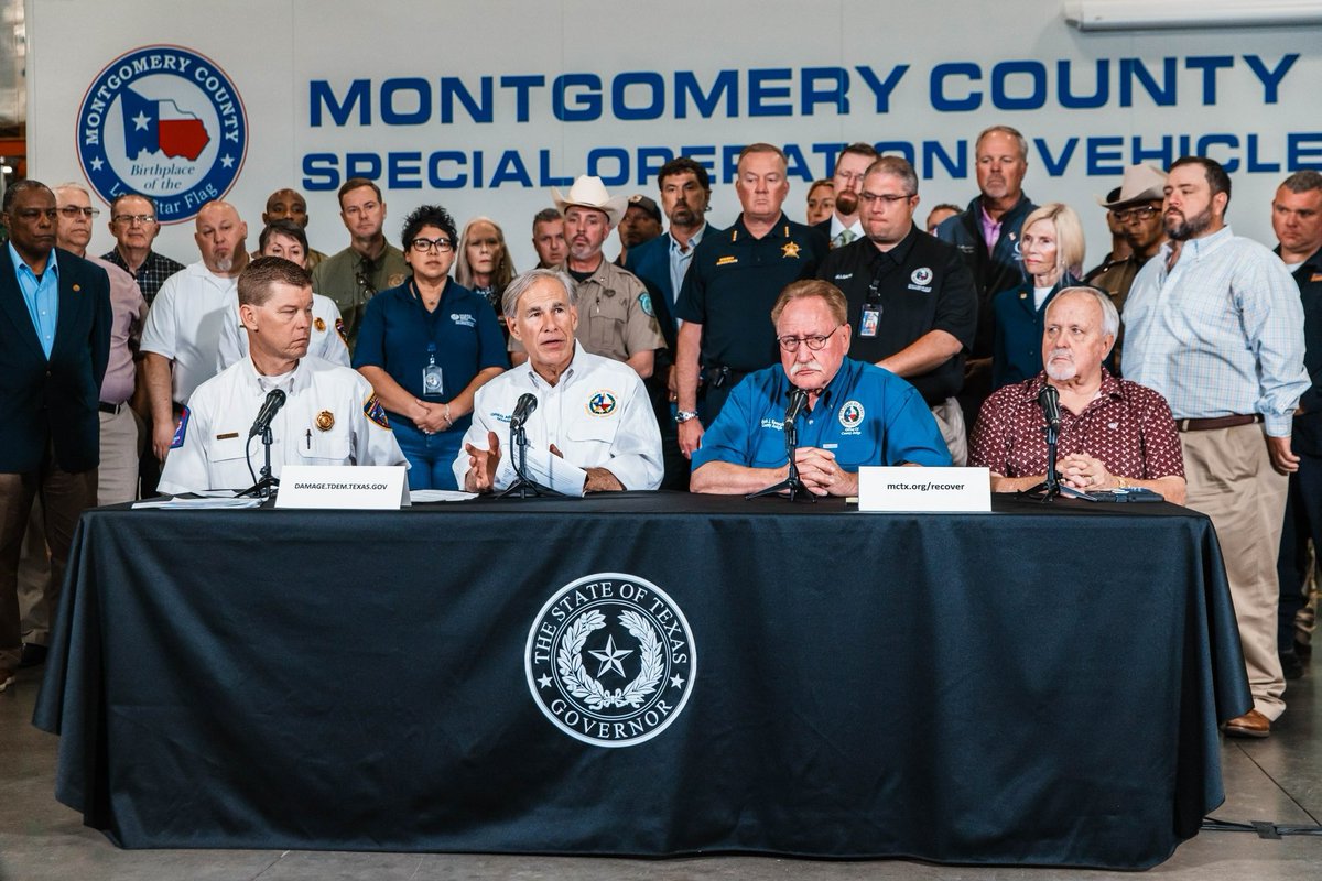 Texas' resilient spirit was on full display in Conroe today. 

Our #1 priority in severe weather events is to protect lives.

I thank our brave first responders and local officials for aiding in this flood recovery effort.

Cecilia and I pray for those who lost loved ones.