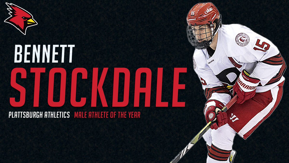 MALE ATHLETE OF THE YEAR A third-team All-American and first-team All-SUNYAC selection, Bennett Stockdale was one of the top scorers in the SUNYAC, tallying 36 points, 19 goals, and 17 assists. Congrats to Bennett! #CardinalStrong #CardinalCountry