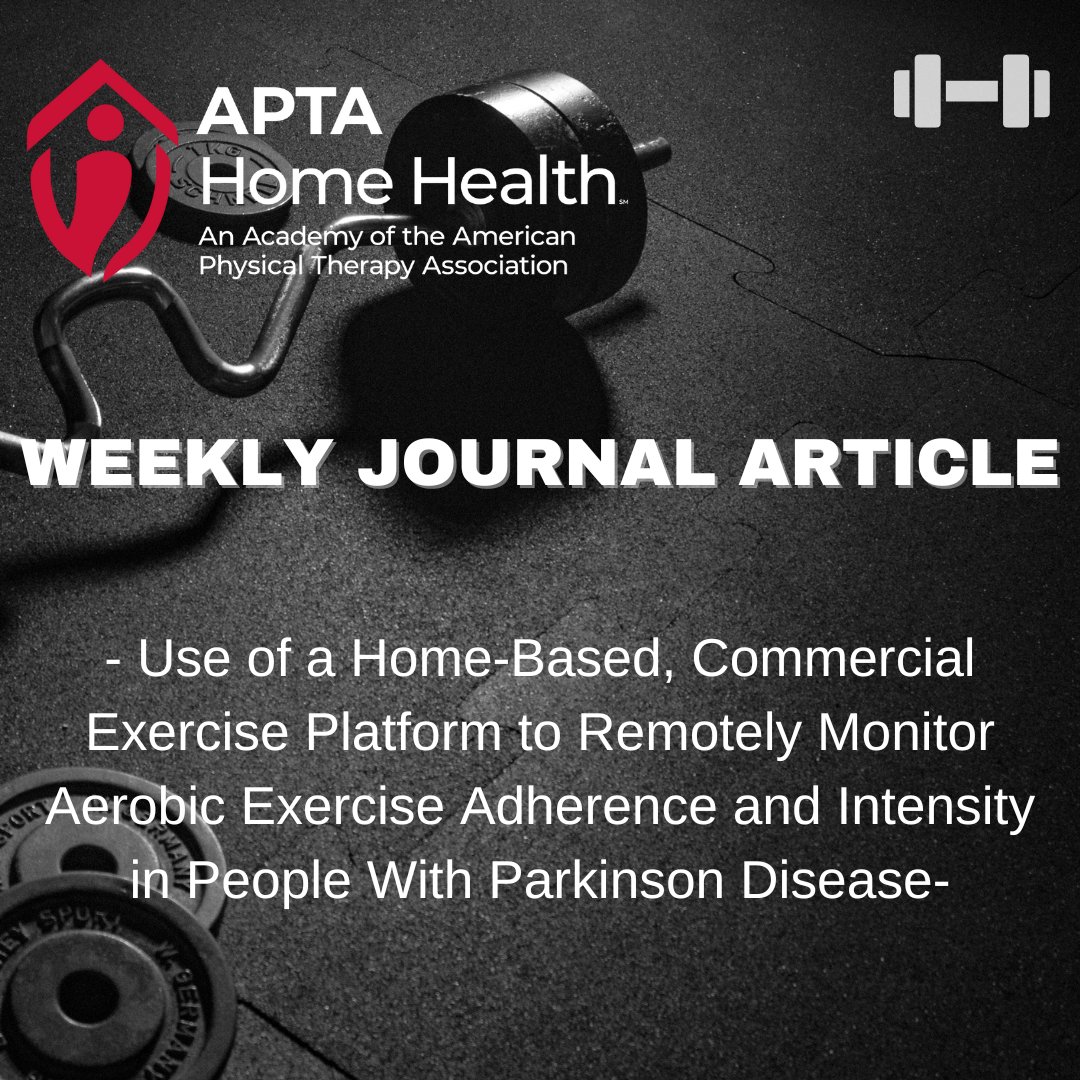 Check out this week's journal article. loom.ly/X8ash1M #checkout #journalarticle #journal #article #AHH #APTAHomeHealth #APTA #HomeHealth #HomeHealthPT #HomeHealthPTA #PhysicalTherapy #PhysicalTherapist #PhysicalTherapistAssistant