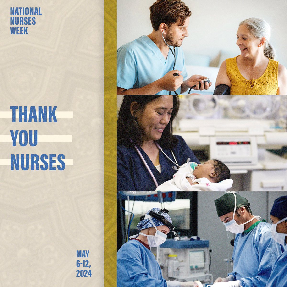 On #NationalNursesDay, we honor and thank all the nurses across our country for their invaluable service. As the proud father of a nurse, I appreciate our nurses' selflessness and dedication.