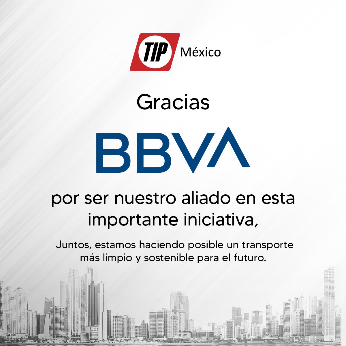 ¡Celebramos una gran colaboración por un futuro más sostenible! Unimos esfuerzos con BBVA México en una operación de arrendamiento puro por 276 mdp para reducir las emisiones contaminantes en el transporte. 🚛🌿 #Sostenibilidad #MovilidadSostenible #TIPMéxico #BBVAMéxico