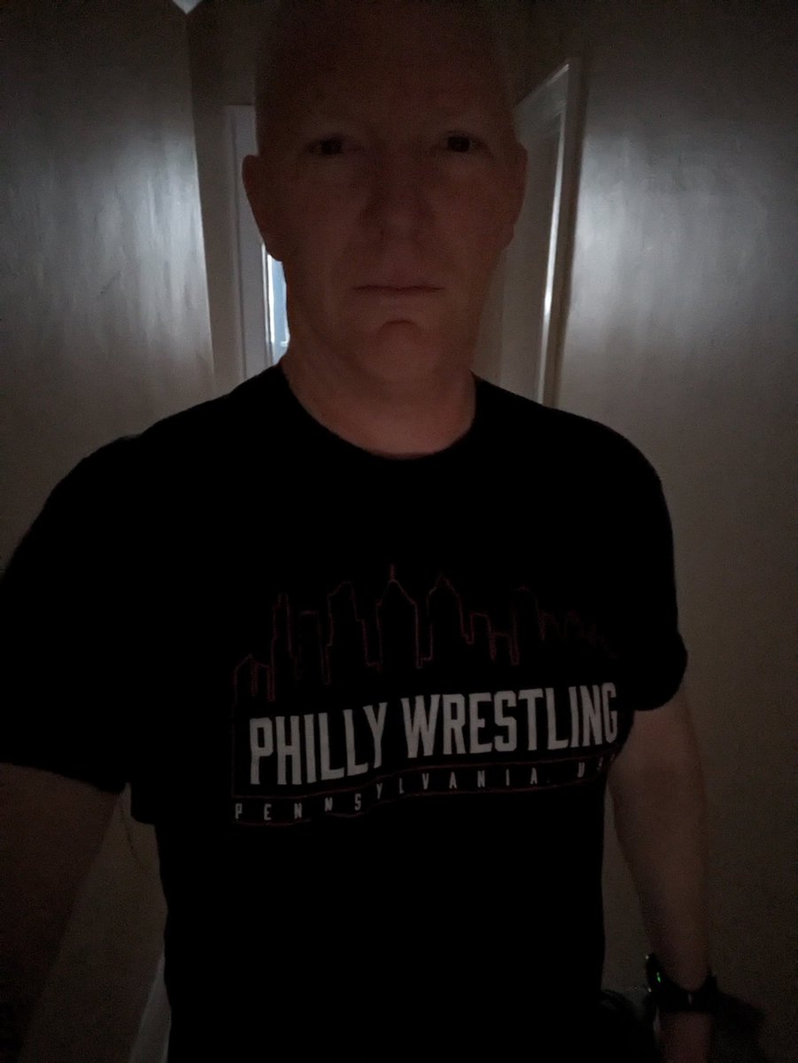 @LizGalicia @WrestlingPhilly Cool shirt. One of us wore it better, and it might not be me. Haha.