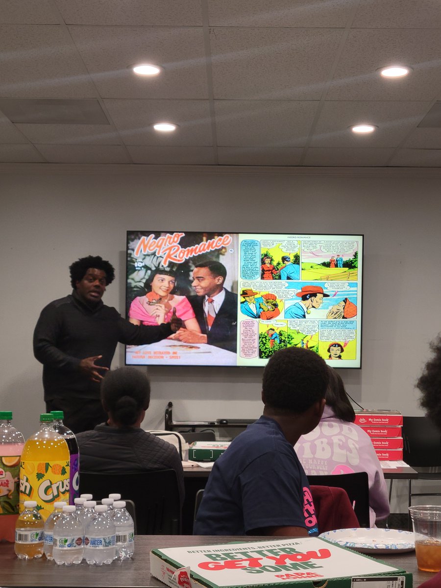 AfroFuturismNet's tweet image. I was honored to speak to the youth of @JackandJillInc in Balt, MD. this past Saturday about the history of Black comics and Black comic creators. #afrofuturism #comicbooks #indiecomics #artists