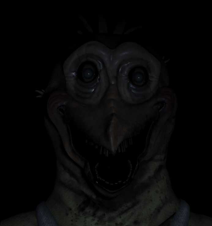 Nightmare Chica's full body (with little tuft thingies) #fnaf 
#3dmodeling