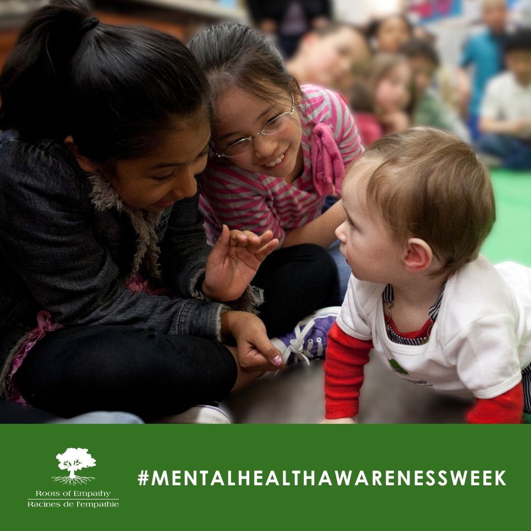 This #MentalHealthWeek brings attention to our children’s Mental Health Crisis, and its serious impacts, including on learning. “Children who are feeling sad, sick, and lonely are not receptive to learning”, noted by our Founder/President Mary Gordon. Roots of Empathy fosters…