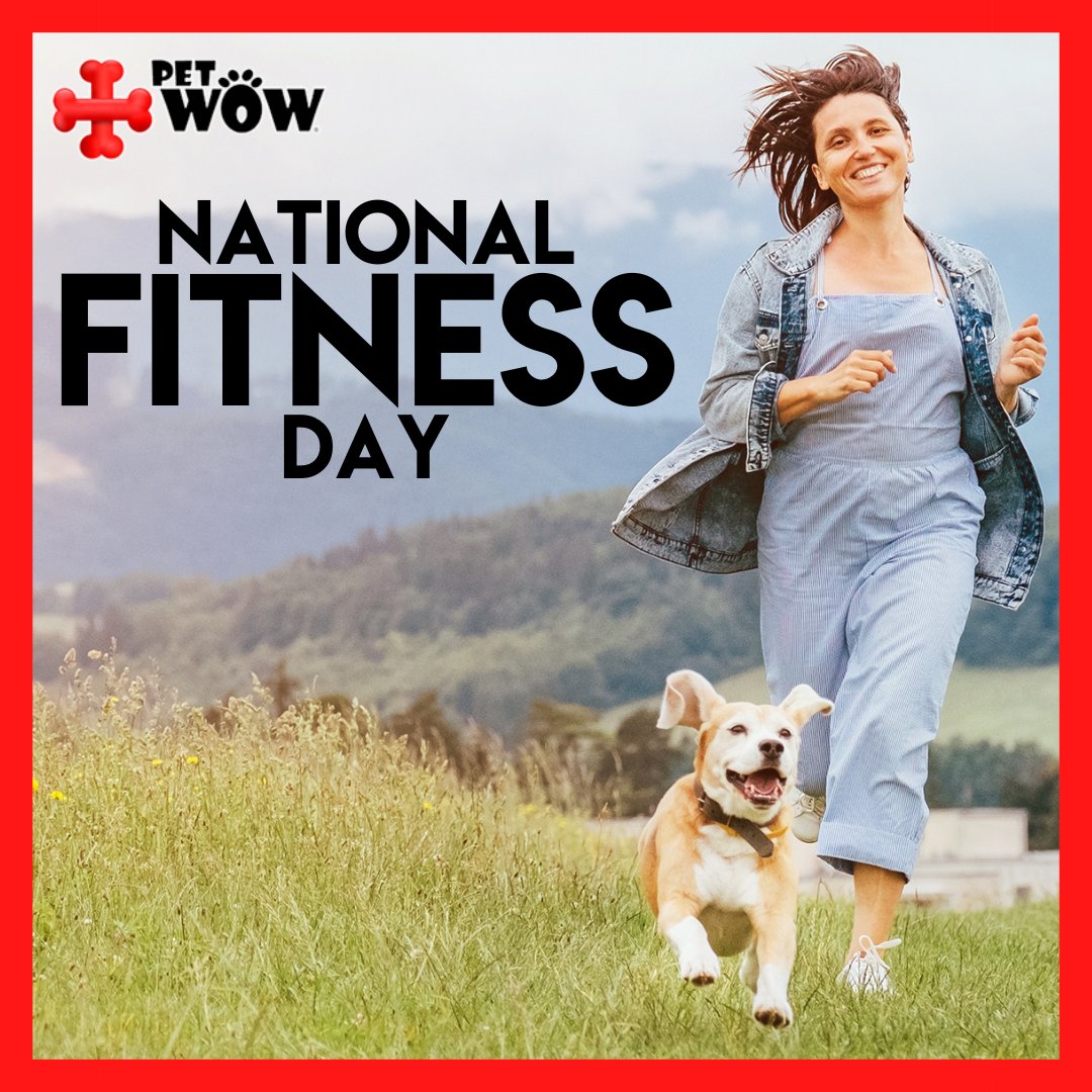 Today happens to be National Fitness Day! Get outside with your pets today and enjoy the sun! #NationalFitnessDay #dogyoga #fitfam