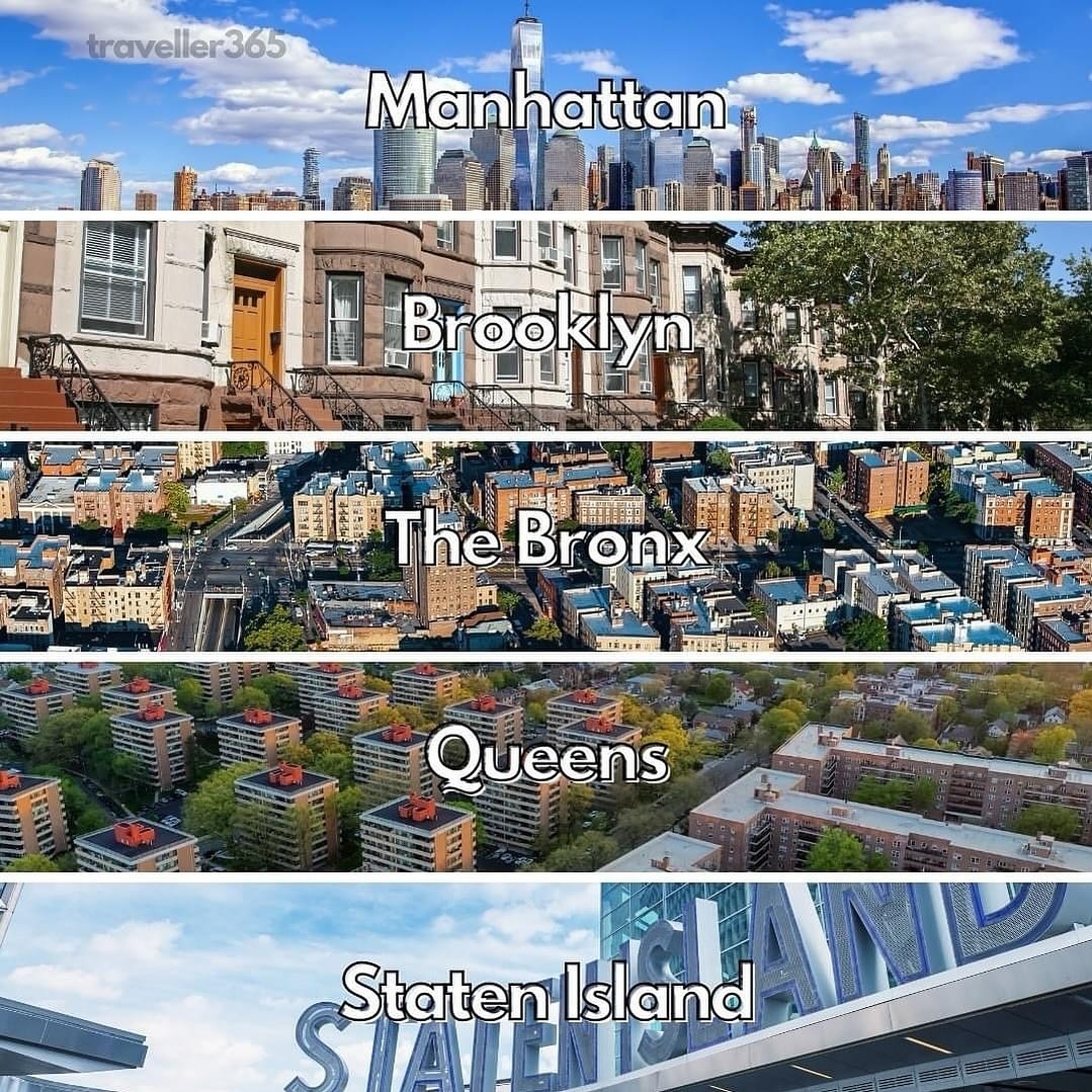 Boroughs of New York City 😍🇺🇸 . . . ➢ Credit 👉🏆📸 @new_york_365 . . . ➢ Alliance @america_states @enjoy_la_ @latinbrazil . . . #conexaoamerica #newyork #newyorkcity #nyc #manhattan #queens #statenisland #brooklyn #thebronx