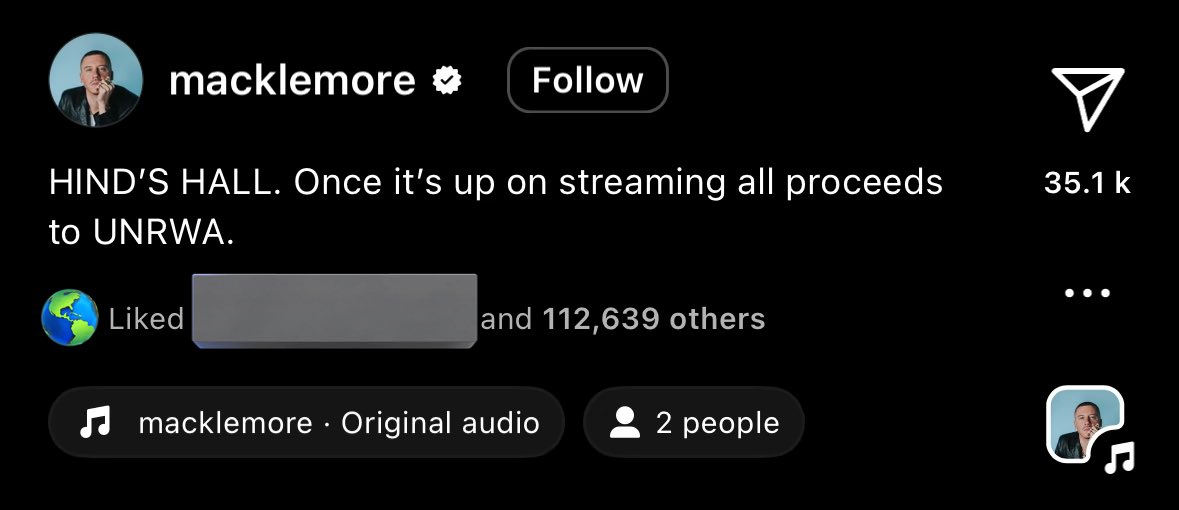 he’s giving all the proceeds to UNRWA…i rly think we should try & support this as much as possible…not only will it help raise $ for 🇵🇸 but it will also platform the message (📻) & show celebs/ artists that they can still be successful even if they take a stand against genocide