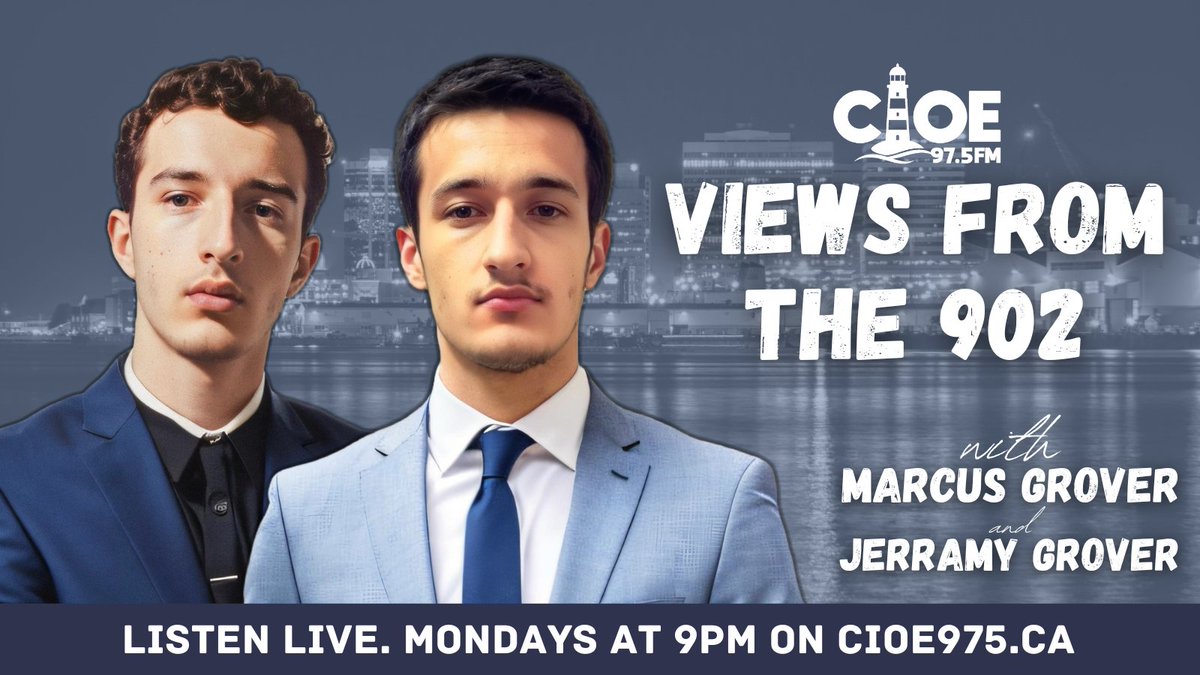 🎙️ Tune in to Views From The 902 LIVE on the airwaves of CIOE 97.5 FM from 9:00 - 10:00 PM!

Marcus and Jerramy Grover will be co-hosting, bringing you the latest in local and hip hop news.

Tune in by setting your dial to 97.5 or going online to cioe975.ca!