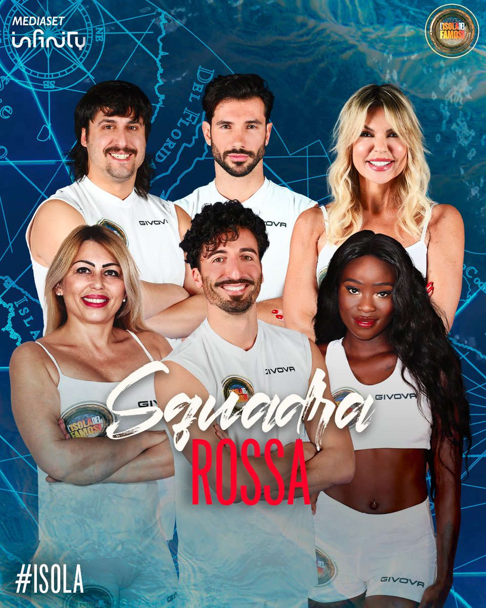 L'#Isola è ufficialmente divisa in due squadre! 🔥
Quella rossa è capitanata da Samuel ed è composta da Matilde, Artur, Edoardo Franco, Rosanna e Khady!
Per chi fate il tifo?