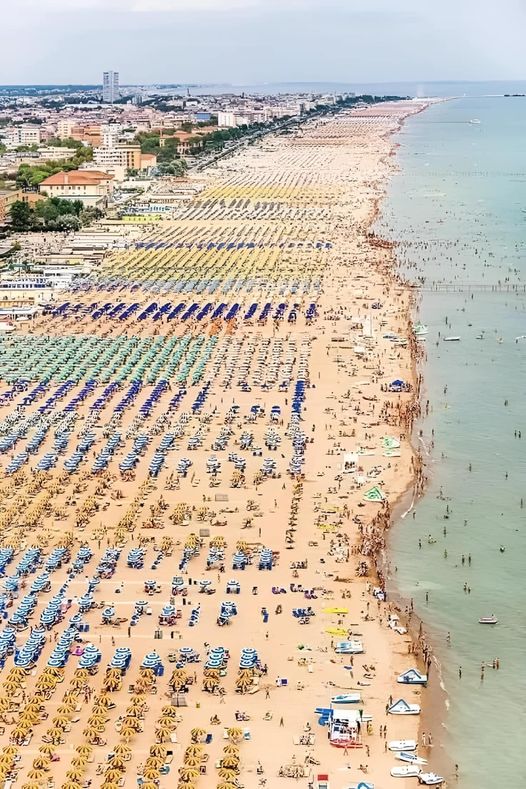 Rimini beach, Italy